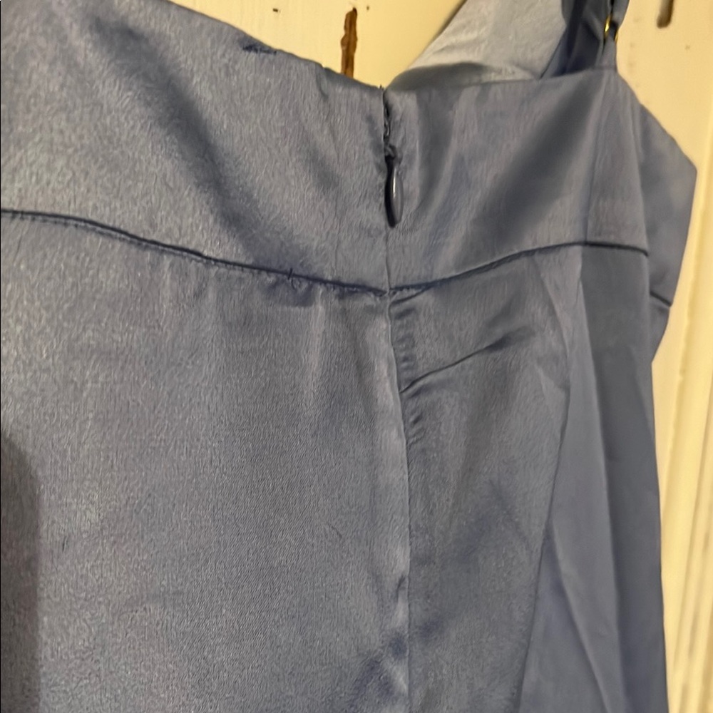 Elegant Blue Midi Dress - Picture 6 of 9